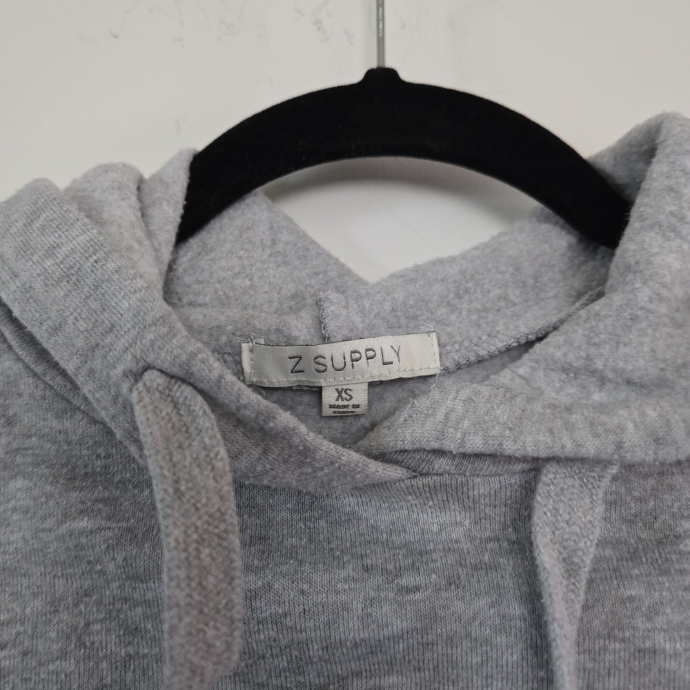 Z Supply Light Gray Girls Hoodie Sweater